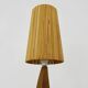 Sculptural lamp in carved oak wood, 70s 80s