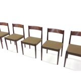 Ensemble de 5 chaises vintage