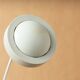 Desk table lamp vintage design 1980 reclining remote arm white