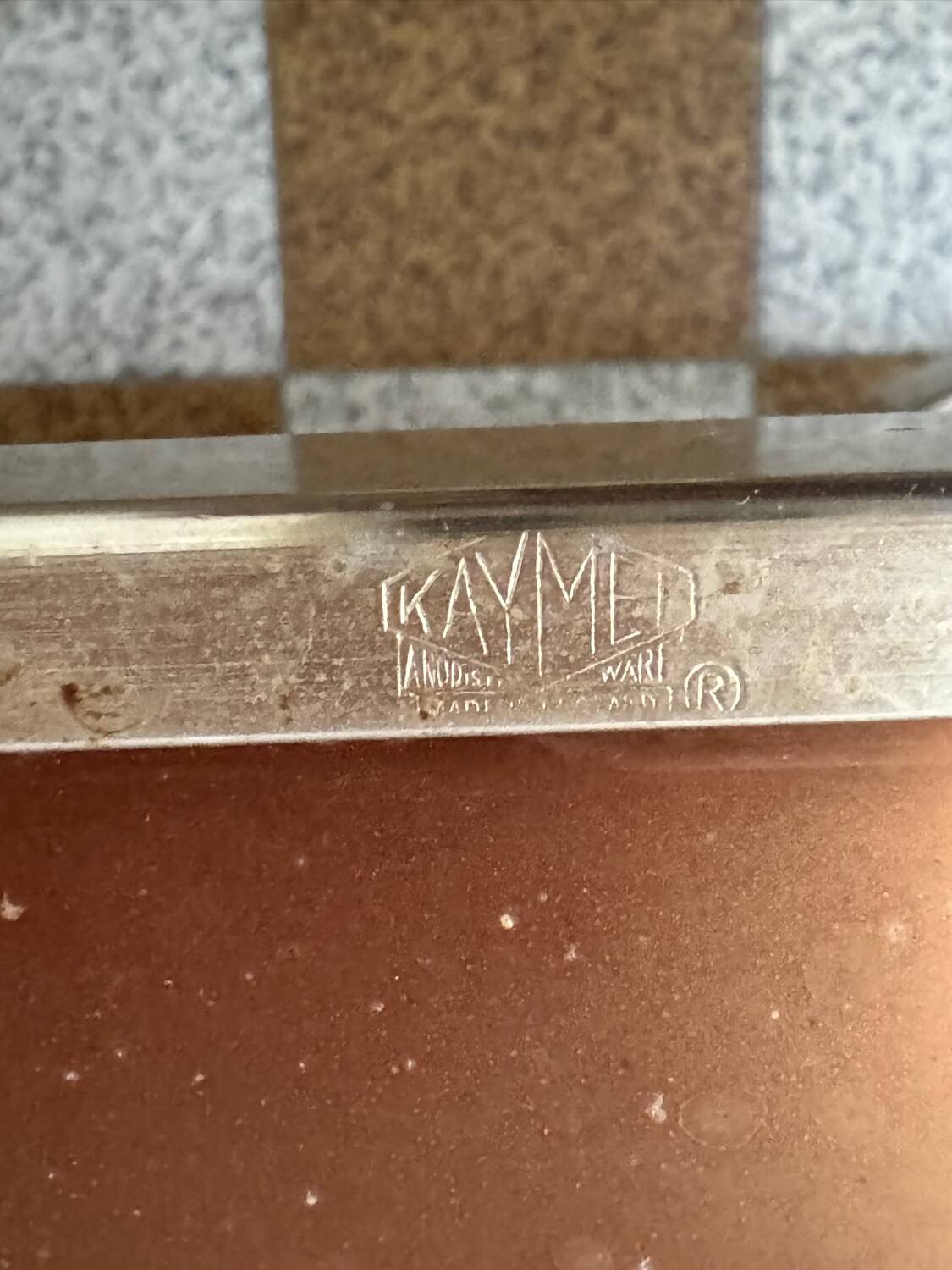 Kaymet copper and silver trolley from the 50s