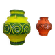 Pop Art Ceramic Vases from Jasba, Set of 2, 1970s