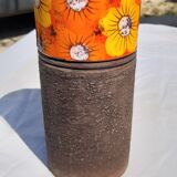 Vintage Vase Enamelled Sandstone of Scandinavian Style