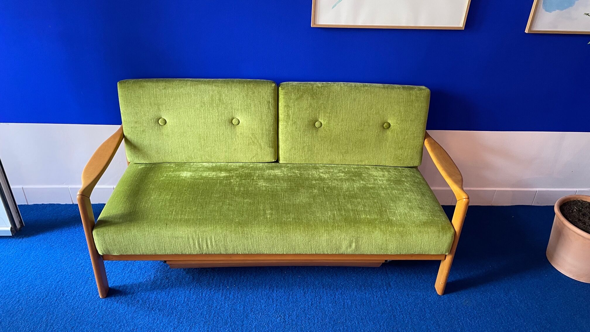 Daybed deux places avec coffre de rangement