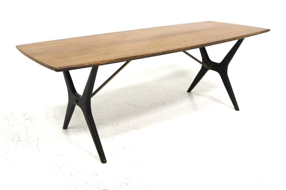 Teak coffee table, Karl Erik Ekselius, JOC, Vetlanda, Sweden, 1950