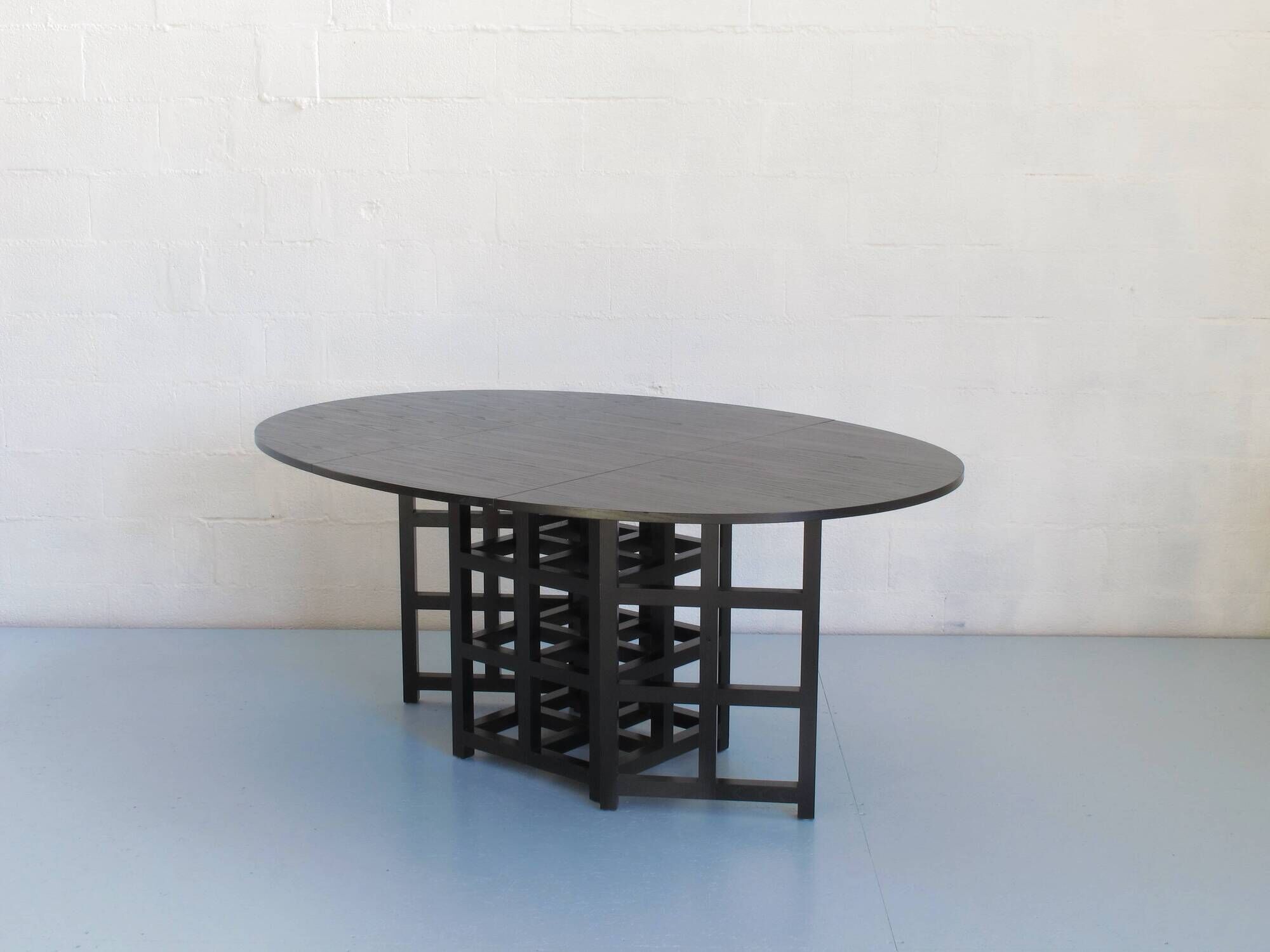 Black-stained ash table by Charles R. Mackintosh, Cassina Italy