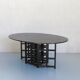 Black-stained ash table by Charles R. Mackintosh, Cassina Italy