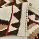 Tapis kilim vintage marron & beige