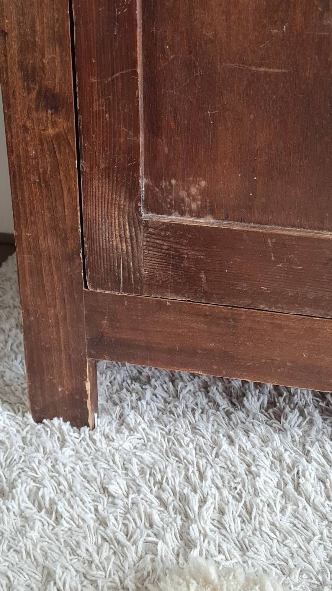 Antique Parisian wardrobe with one door.