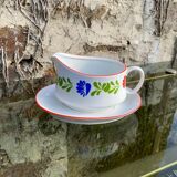 Porcelain sauce dish Alfoldi traditional Hungarian décor Vintage 70s-80s