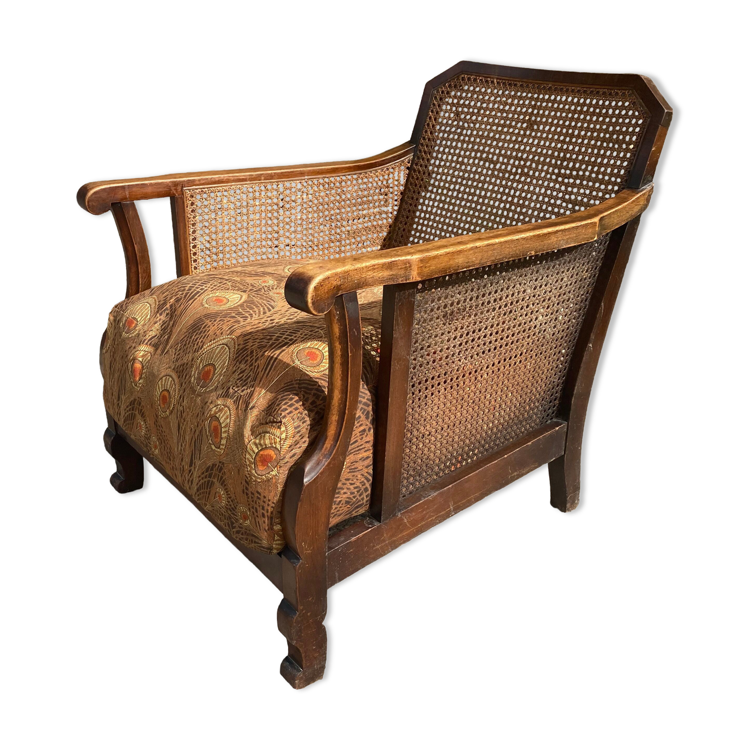 English armchair type Chippendale with cushion