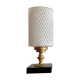 Pair lamp of nightstands in marble, brass and glass Harlequin