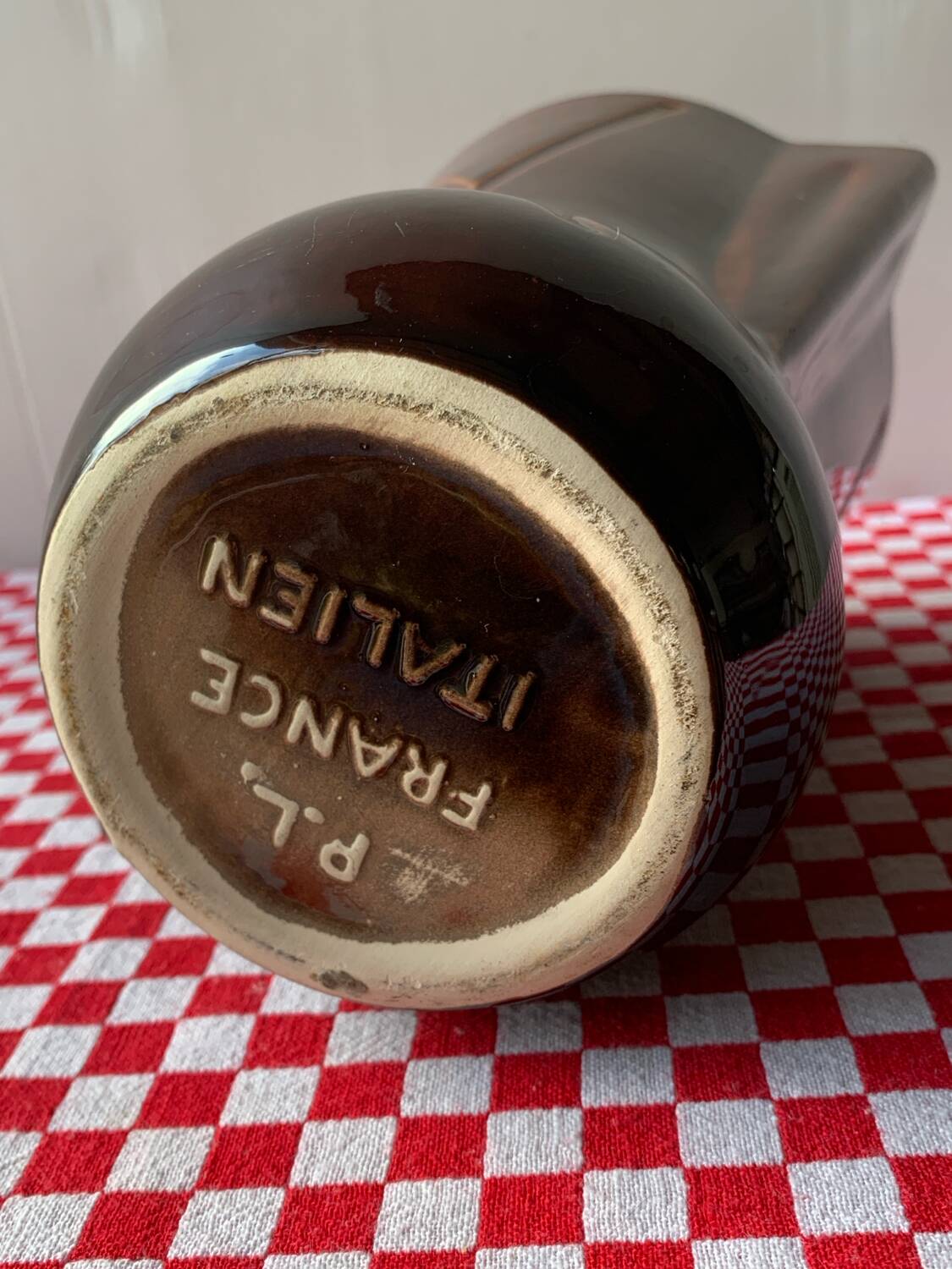 Two-coloured jug 1960 Poet Laval