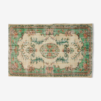 Anatolian handmade vintage rug 276 cm x 175 cm