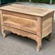 18th-century stripped chest in solid walnut