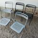 Set of five folding chairs