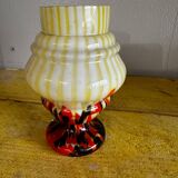 Small 1970s Murano Glass Vase in the style of Carlo Moretti. H15.