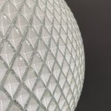 Glas hanging lamp pattern like a golfball 1970s