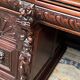 Old Renaissance style desk. Solid oak. France. Late 19th century.