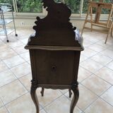 Louis XV type bedside table with marble top
