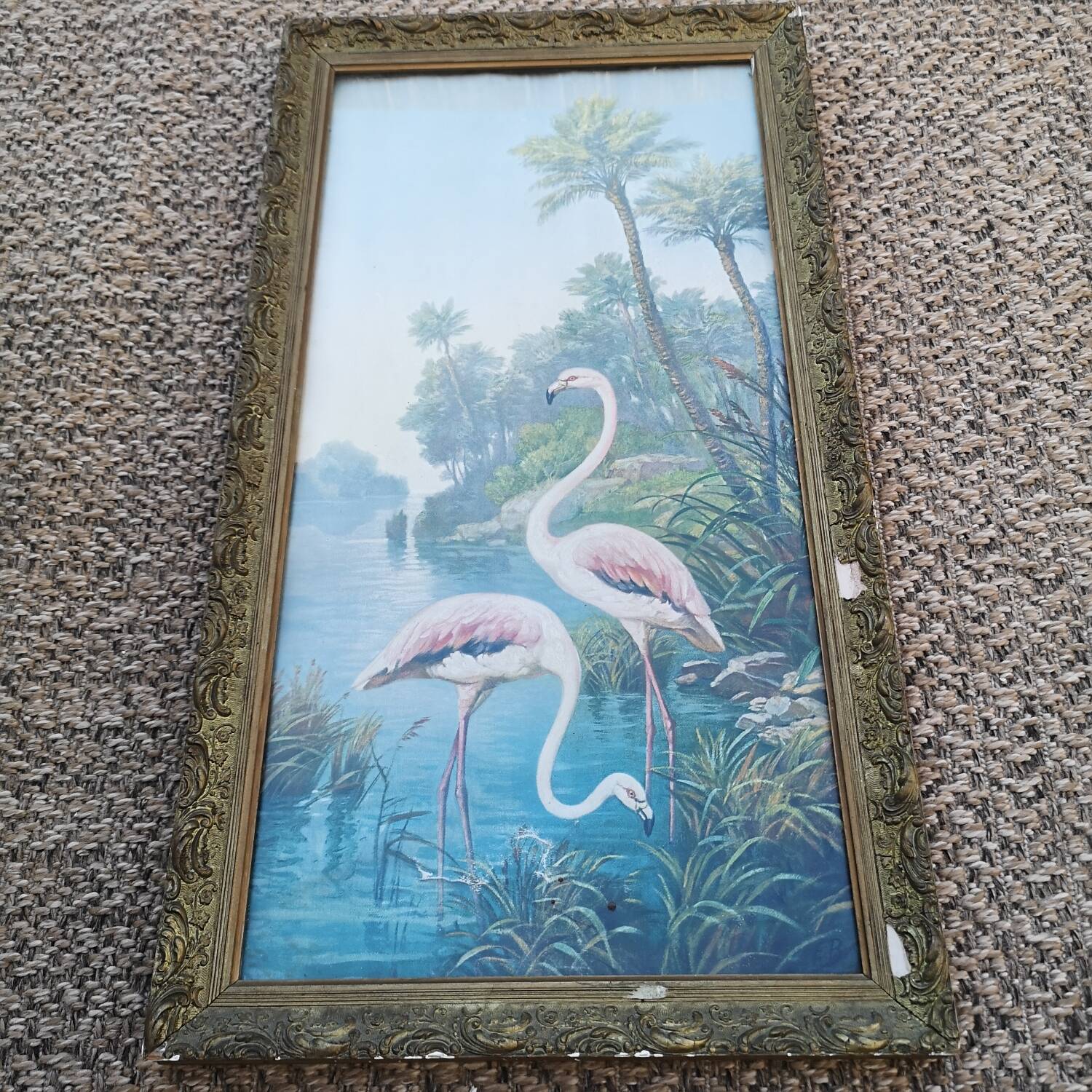 Tableau pastel ancien