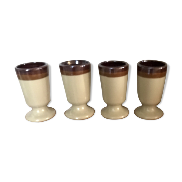Ensemble de 4 mugs mazagran en grès