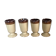 Set of 4 mazagran sandstone mugs