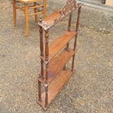 Wall shelf Napoleon III solid walnut