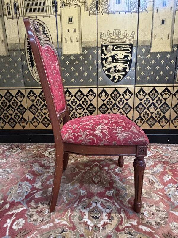 2x8 chaises bois et tissu