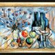 Original expressionist composition by Jean Ducasse. France, year 1950