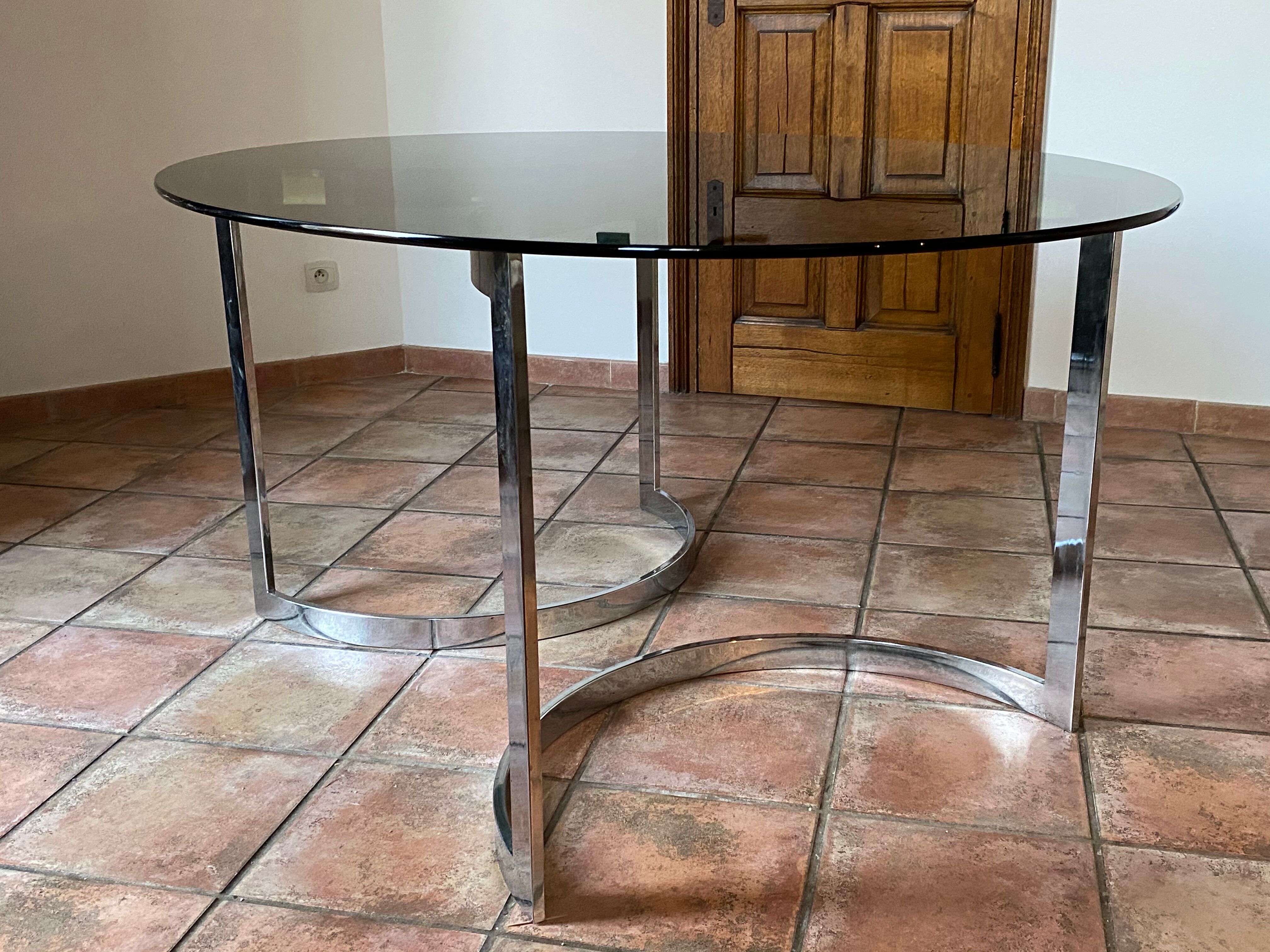 Boris Tabacoff oval table for Roche Bobois 1970