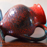 Ceramic pitcher of the potters of Accolay multicolored