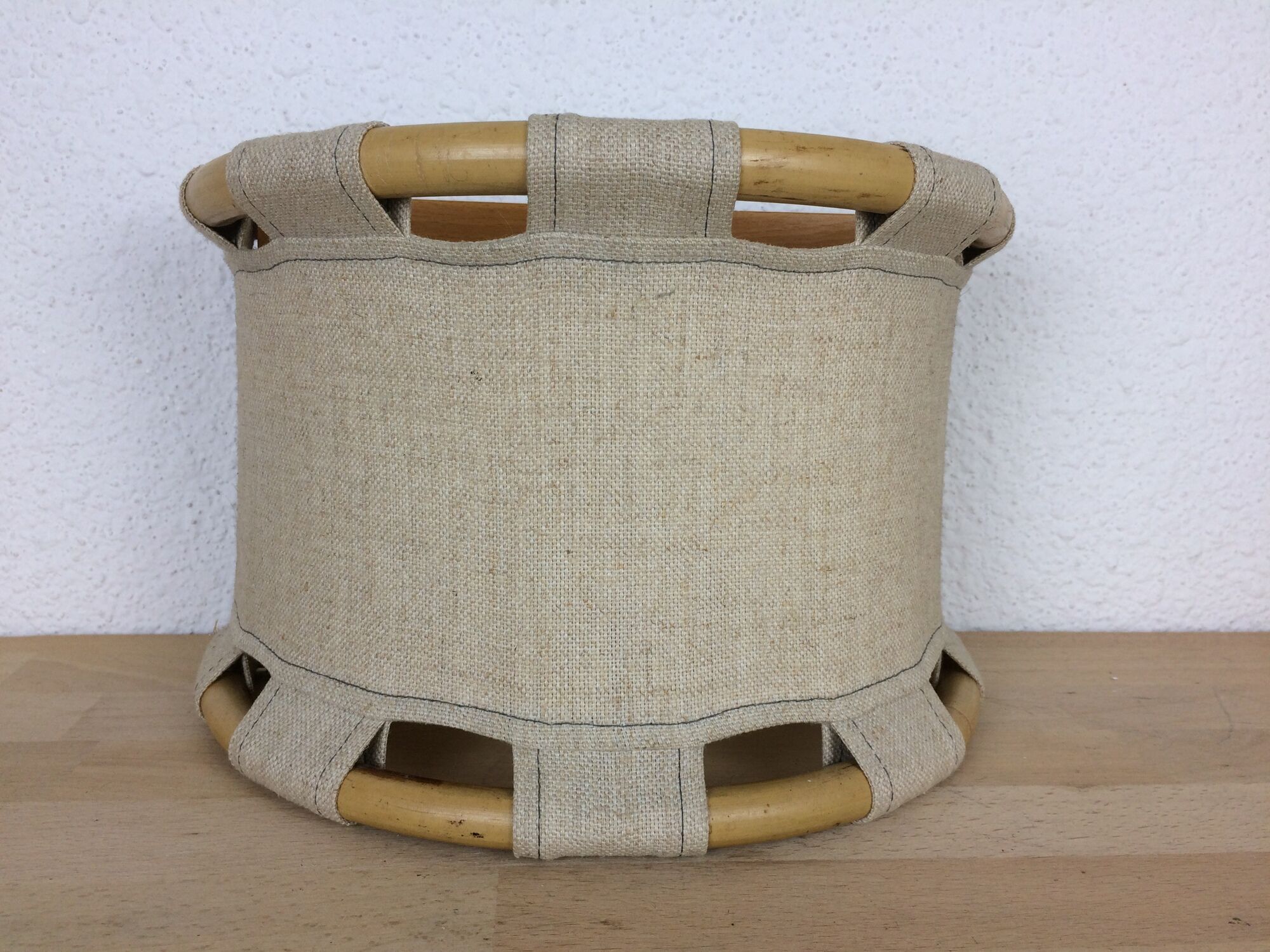Rattan wall lamp by Anna Ehrner for Atelje Lyktan Sweden, chic jungle style
