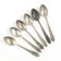 Set of mocha spoons, silver-plated brass, D. Fraget, Poland, 1950s