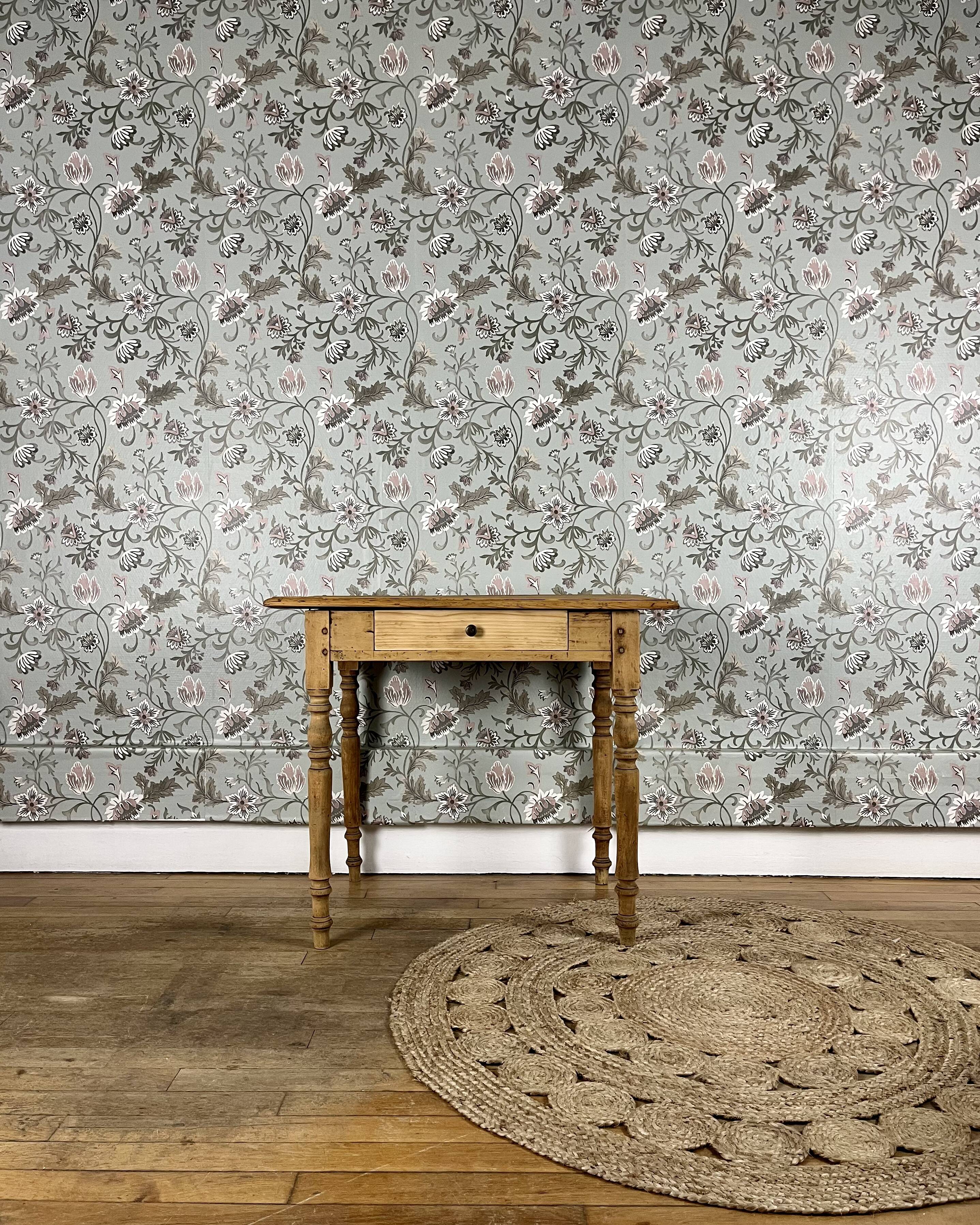 Desk or side table with turned legs