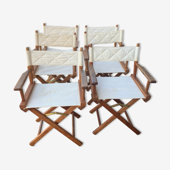 6 folding garden chairs