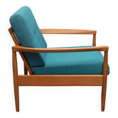 1960s armchair in petrol