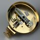 60s 70s Wall Sconce Wall Lamp Glass Brass Leaf Space Age Design