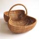 Double rattan basket