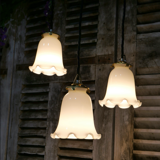 Lace opaline suspension