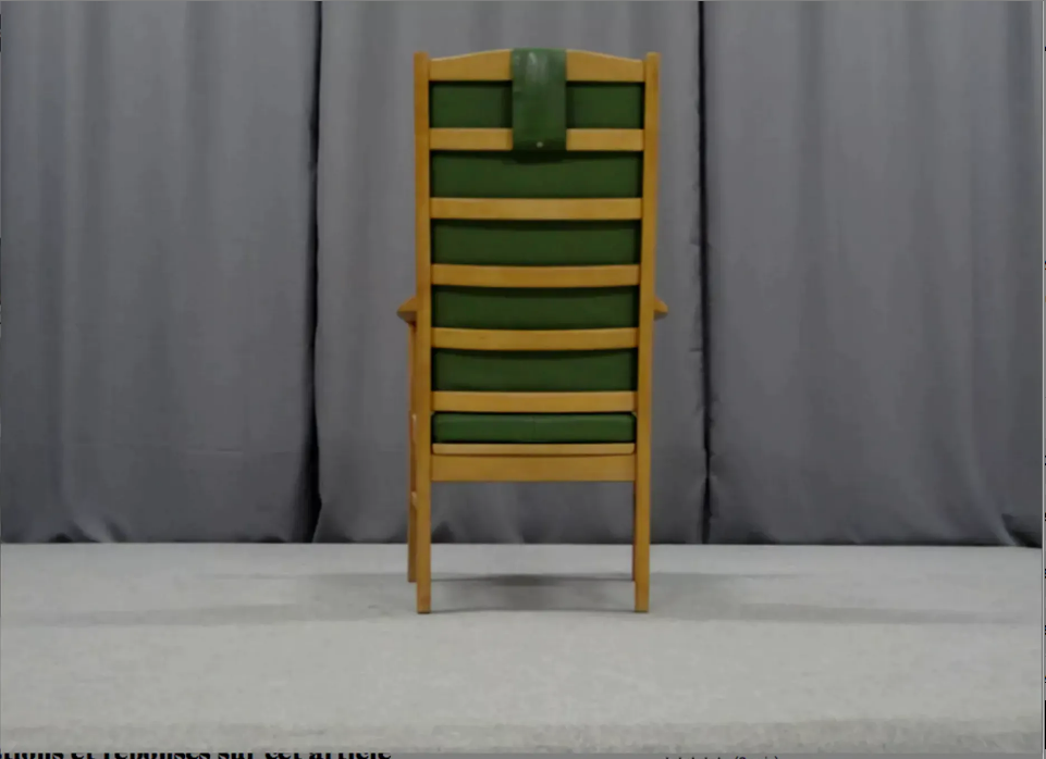 Oak wood armchair 1950