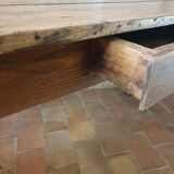 Table merisier foot spindle
