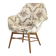 Fauteuil en bois et tissu, Tchécoslovaquie 1960
