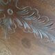 Triplet console harness in carved wood