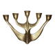 Modernist 5-branch candelabrum in solid brass – Circa 1960/70