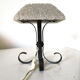 Vintage steel lamp and perspex design 50s - 60s