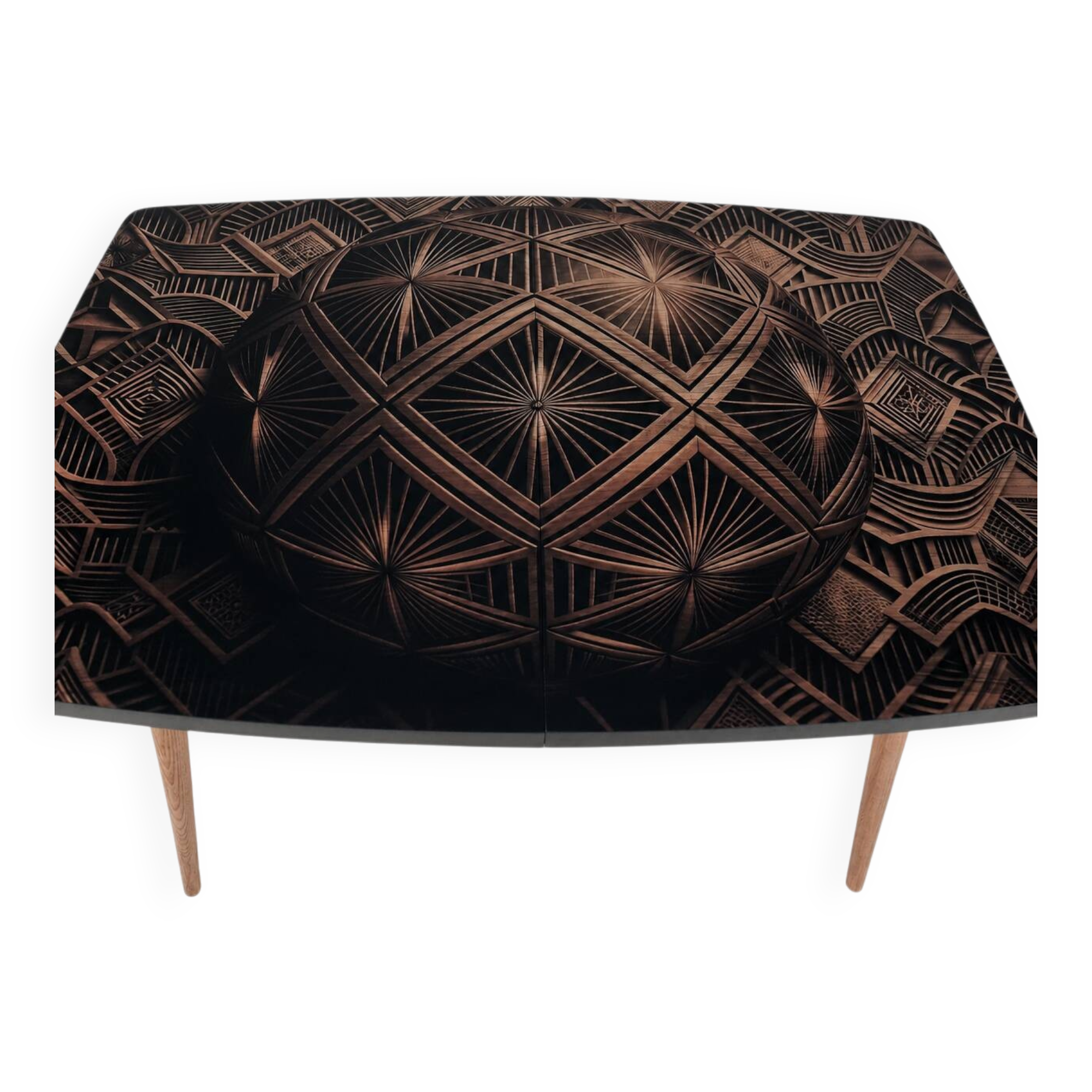 Table en bois vintage, années 1970