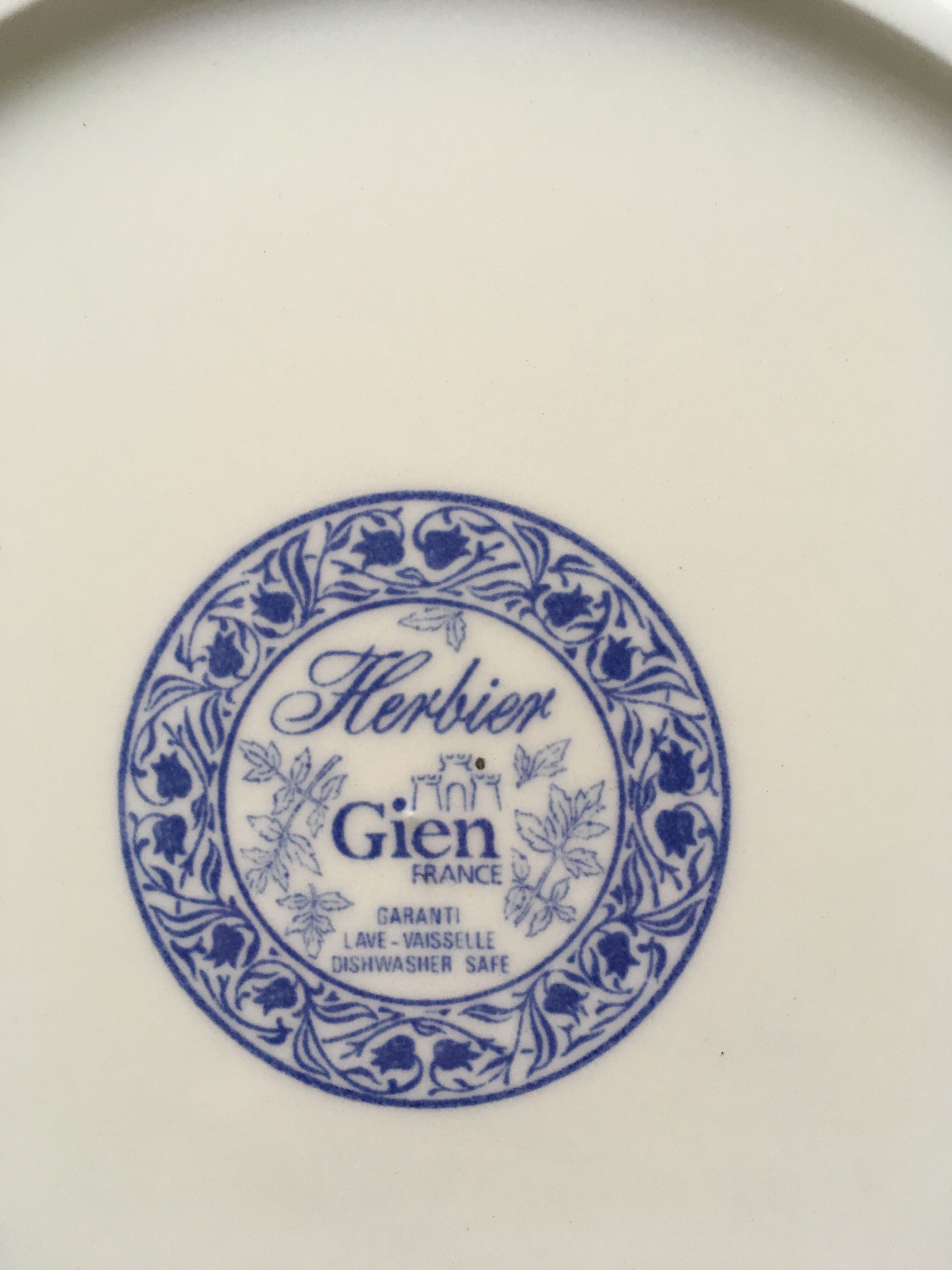 Lot de 6 assiettes en gien