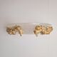Vintage Bowl Wall Lamps in Goldleaf Murano Glass, Italy, 1970s, Set of 2