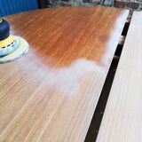 Table ronde extensible scandinave