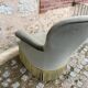 Fauteuil crapaud velours vert